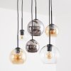 Koyoto moderne 6-lichts hanglamp E27 voor eettafel, bolvormige kappen