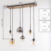 Koyoto hanglamp bol 6-lichts E27, eettafel hanglamp in moderne retrostijl