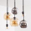 Koyoto hanglamp 6-lichts met bolvormige kappen voor eettafel en woonkamer