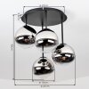 Chehalis plafondlamp bollen 4-lichts G9, ronde opbouwlamp Ø 41 cm
