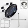 Chehalis plafondlamp bollen 4-lichts G9, ronde opbouwlamp Ø 41 cm