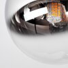 Chehalis 4-lichts plafondlamp met bolkappen, rond Ø 35 cm, retro voor woonkamer