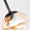 Kogellampje Chehalis, cluster met amberkleurige en heldere glazen bollen ø 12/15 cm