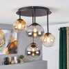 Chehalis 4-lichts retro plafondlamp met bollen voor woonkamer en eetkamer