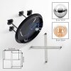 Chehalis 4-lichts retro plafondlamp met bollen voor woonkamer en eetkamer