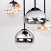 Chehalis 4-lichts retro plafondlamp met bollen voor woonkamer en eetkamer