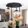 Chehalis plafondlamp 4-lichts met bolvormige kappen in retro vintage stijl