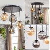 Chehalis plafondlamp met bolkappen, 4-lichts ronde plafondverlichting G9