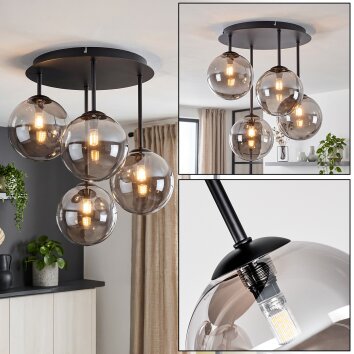 Chehalis plafondlamp met bolkappen, 4-lichts G9, moderne plafondverlichting