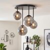 Chehalis moderne plafondlamp bol 4-lichts, retro-vintage voor woonkamer en eetkamer