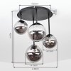 Chehalis moderne plafondlamp bol 4-lichts, retro-vintage voor woonkamer en eetkamer