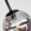 Kogellamp Chehalis, moderne cluster met 4 ronde rookglazen bollen ø 12/15 cm