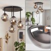 Chehalis bolvormige plafondlamp 4-lichts rond Ø 35 cm, modern retro design