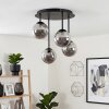 Chehalis bolvormige plafondlamp 4-lichts rond Ø 35 cm, modern retro design