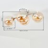 Gastor 4-lichts plafondlamp met bolvormige kappen en E14 fitting voor woonkamer
