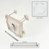Cluster-plafondlamp Koyoto met 5 heldere glazen bollen boven de eettafel