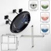 Plafondlamp Chehalis met 4 bonte glazen bollen in clusteropstelling, ø 12 cm, G9-fitting