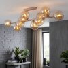 Gastor plafondlamp met bolkappen, 10-lichts, retro stijl voor woonkamer