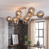 Gastor plafondlamp 10-lichts E14, langwerpige plafonnière met bolvorm