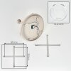 Koyoto ronde plafondlamp 5-lichts, bolvormige plafondverlichting retro
