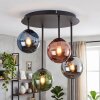 Chehalis glazen bol plafondlamp met 4 glazen kappen, rond, ø 35 cm