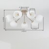 Koyoto plafondlamp met bolvormige kappen, 7-lichts, ø 82 cm, retro modern