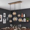 Koyoto 6-lichts hanglamp voor eettafel met bolvormige pendels, E27