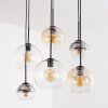 Koyoto 6-lichts hanglamp voor eettafel met bolvormige pendels, E27
