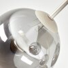 Zandkleurige moderne cluster-plafondlamp Gastor met 5 rookglazen bollen, E14