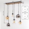 Koyoto hanglamp voor eettafel, 6-lichts E27 met bolvormige pendels