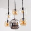 Cluster-hanglamp Koyoto met 6 bollen, verstelbaar bij montage, voor de eettafel