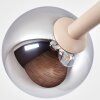 Cluster-plafondlamp Koyoto met 10 glazen bollen in amber, chroom, helder en rookkleurig
