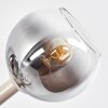 10-lichts moderne Cluster-plafondlamp Koyoto met rookkleurige glazen bollen