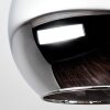 Moderne Cluster-plafondlamp Koyoto met 4 rook- en chromen glazen bollen voor de eettafel