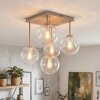 Gastor plafondlamp met bolkappen, 5-lichts E14, retro voor woonkamer en hal