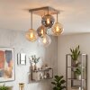 Gastor 5-lichts plafondlamp met bolkappen, E14 hangend voor eetkamer