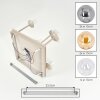 Gastor 5-lichts plafondlamp met bolkappen, E14 hangend voor eetkamer