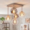 Gastor retro plafondlamp met 5 bollen, E14 fitting, voor woonkamer en eetkamer