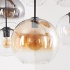 Koyoto hanglamp met bolkappen, 6-lichts E27 voor eetkamer en eettafel