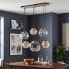 Koyoto E27 hanglamp met 6 bolkappen voor eetkamer, boho vintage