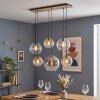 Koyoto E27 hanglamp met 6 bolkappen voor eetkamer, boho vintage