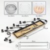 Koyoto E27 hanglamp met 6 bolkappen voor eetkamer, boho vintage