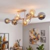 Gastor 10-lichts plafondlamp met bolvormige kappen, E14, modern retro