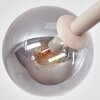 Gastor 10-lichts plafondlamp met bolvormige kappen, E14, modern retro