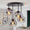 Koyoto plafondlamp met bolkappen, 4-lichts plafondverlichting Ø 38 cm
