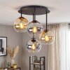 Moderne kogel-plafondlamp Koyoto in clusteropstelling voor de eettafel