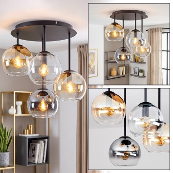 Koyoto plafondlamp 4-lichts met bolvormige kappen, E14 voor eetkamer en woonkamer