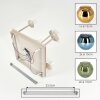 Cluster-plafondlamp Koyoto met 5 glazen bollen in blauw, goud en groen