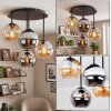 Koyoto 4-lichts plafondlamp met bolvormige kappen, retro vintage voor eetkamer