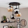 Koyoto 4-lichts plafondlamp met bolvormige kappen, retro vintage voor eetkamer